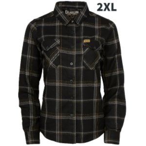 DIXXON Flannel x Black Rifle CC Collab COFFEE OR DIE Women's Flannel Shirt 2XL